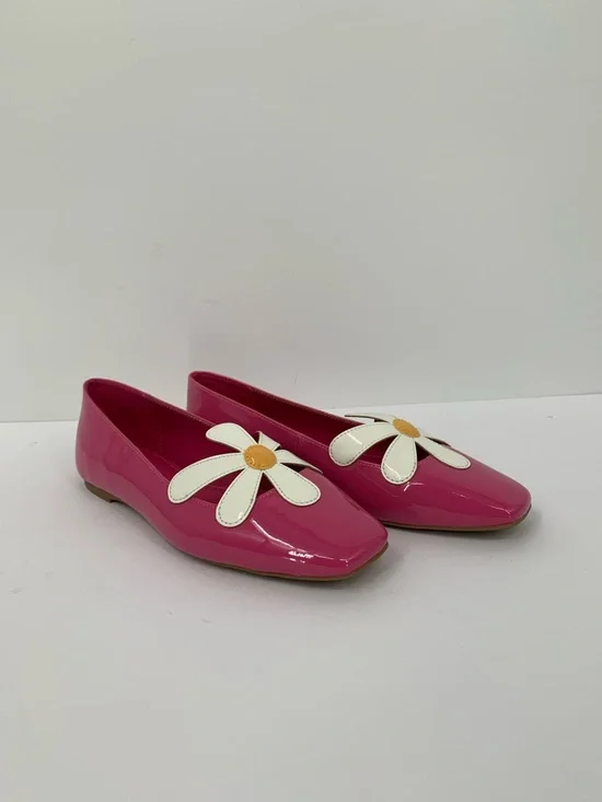 Katy Perry Evie Daisy flat shoes pink cute patent flower slip-on women new 6 - Picture 3 of 6